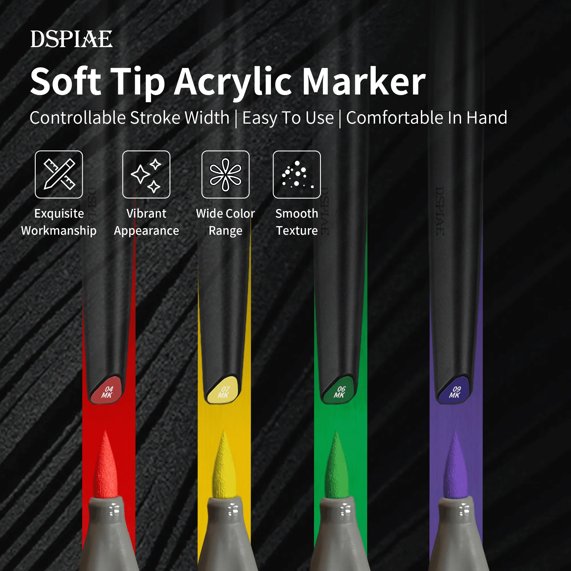 DSPIAE Soft Tip Marker Mecha Gray MK-08