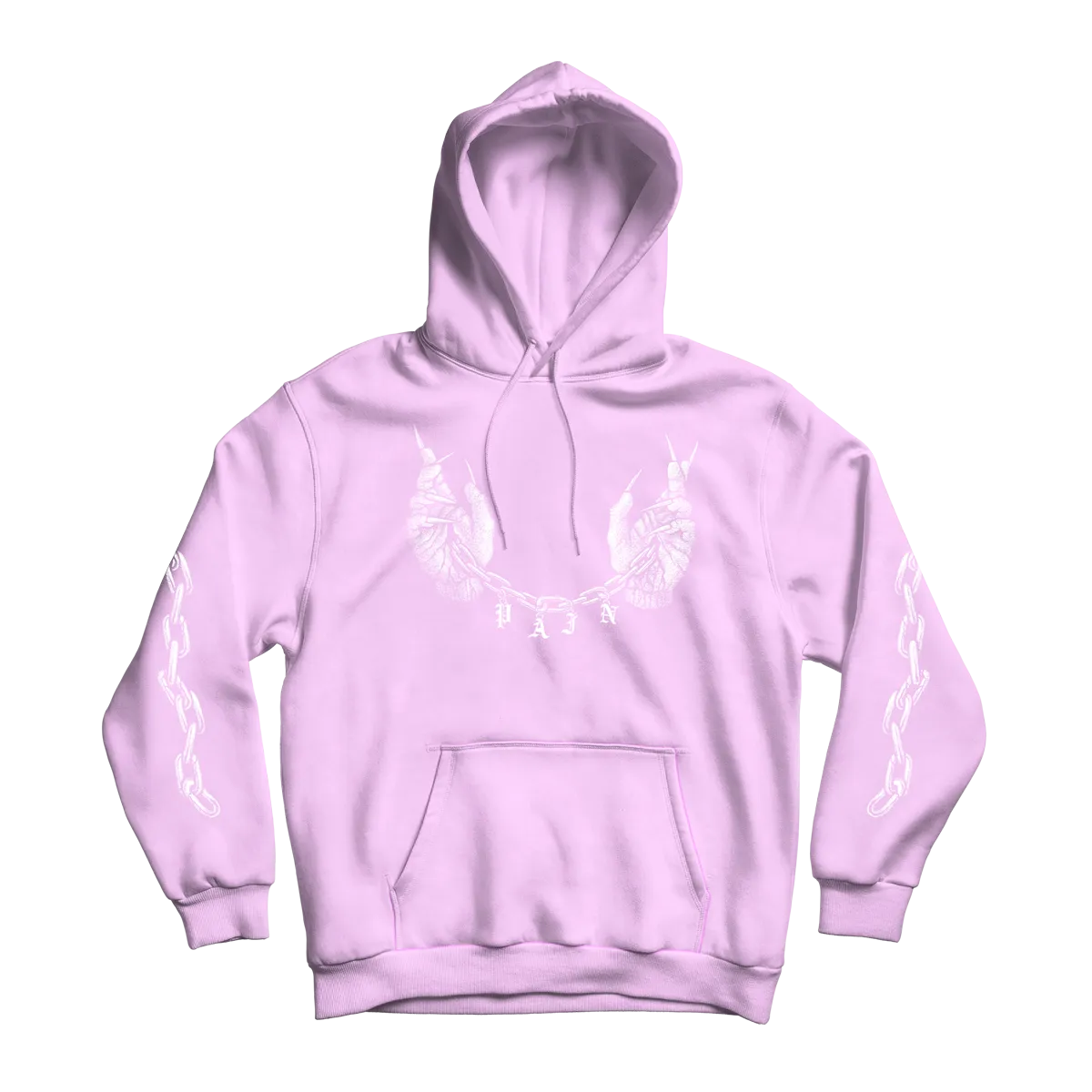 Dylan Garrett Smith "Pain" Pink Hooded Sweatshirt