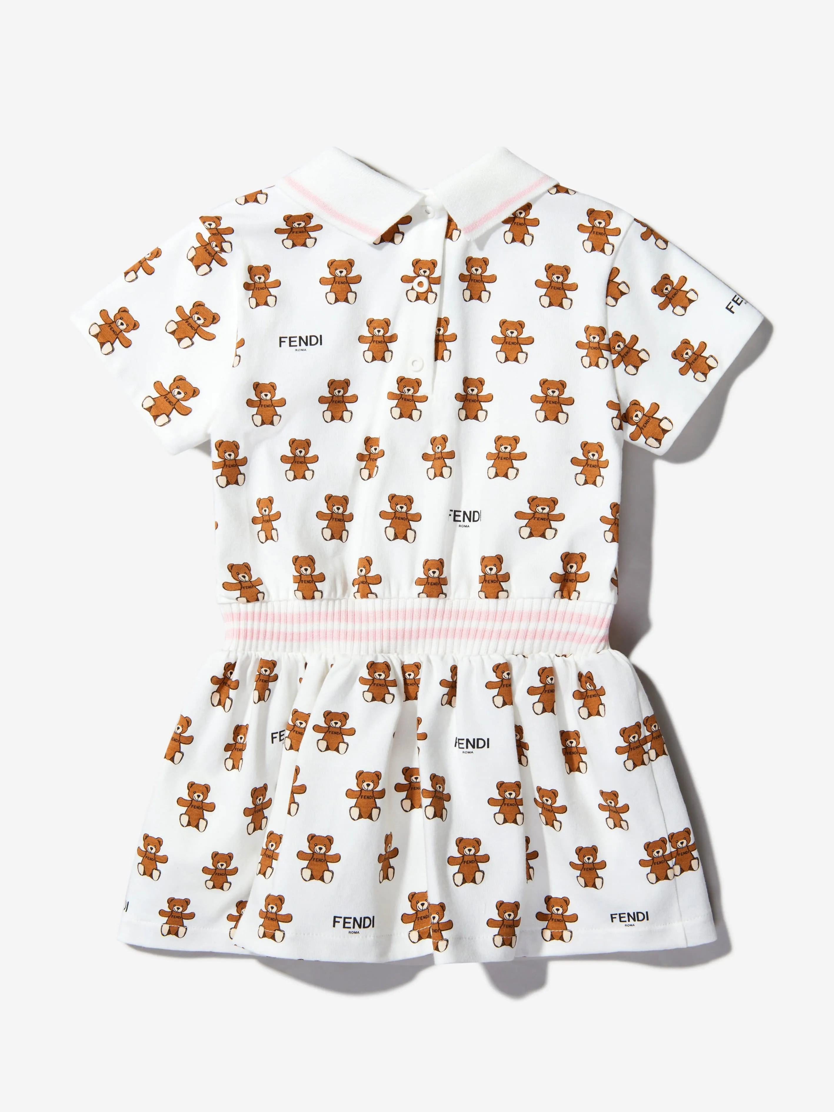 Fendi Baby Girls Cotton Teddy Bear Dress