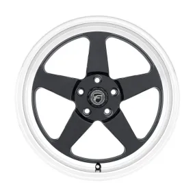 Forgestar D5 Beadlock Drag Wheel - 15 x 10 in - 6.500 in Backspace - 5 x 4.50 in Bolt Pattern - Beadlock - Black/Machined