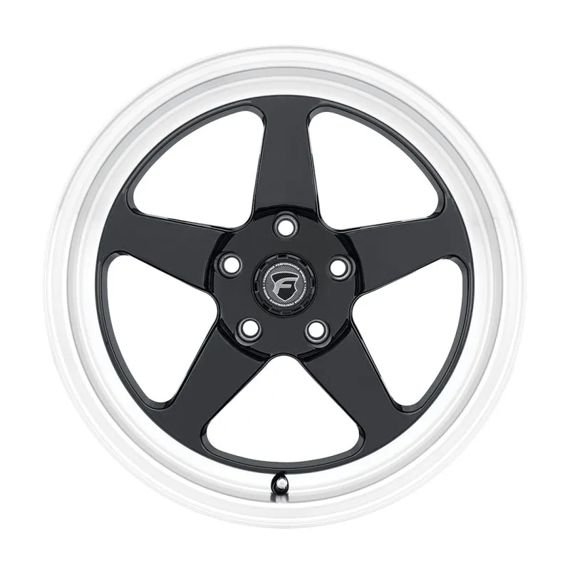 Forgestar D5 Drag Wheel - 17 x 10 in - 6.600 in Backspace - 5 x 115 mm Bolt Pattern - Black/Machined