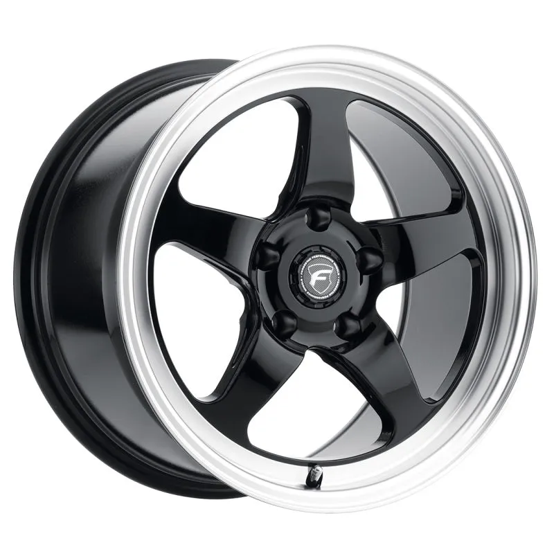 Forgestar D5 Drag Wheel - 18 x 5 in - 1.500 in Backspace - 5 x 115 mm Bolt Pattern - Black/Machined