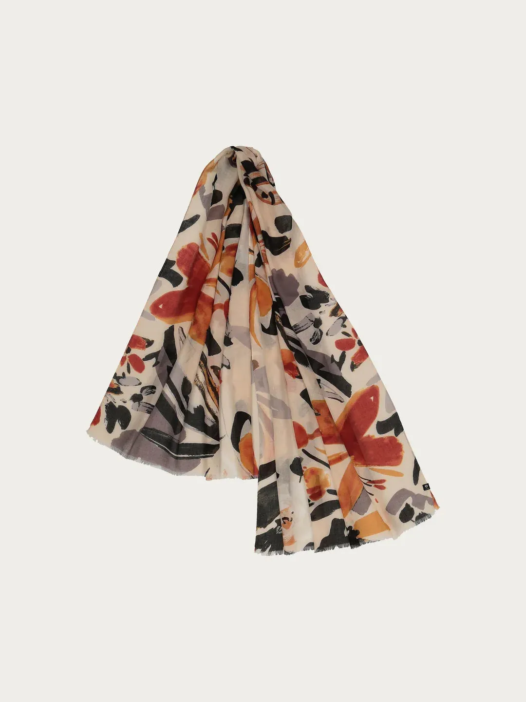 Fraas Sustainability Edition - Scarf With Abstract Floral Design