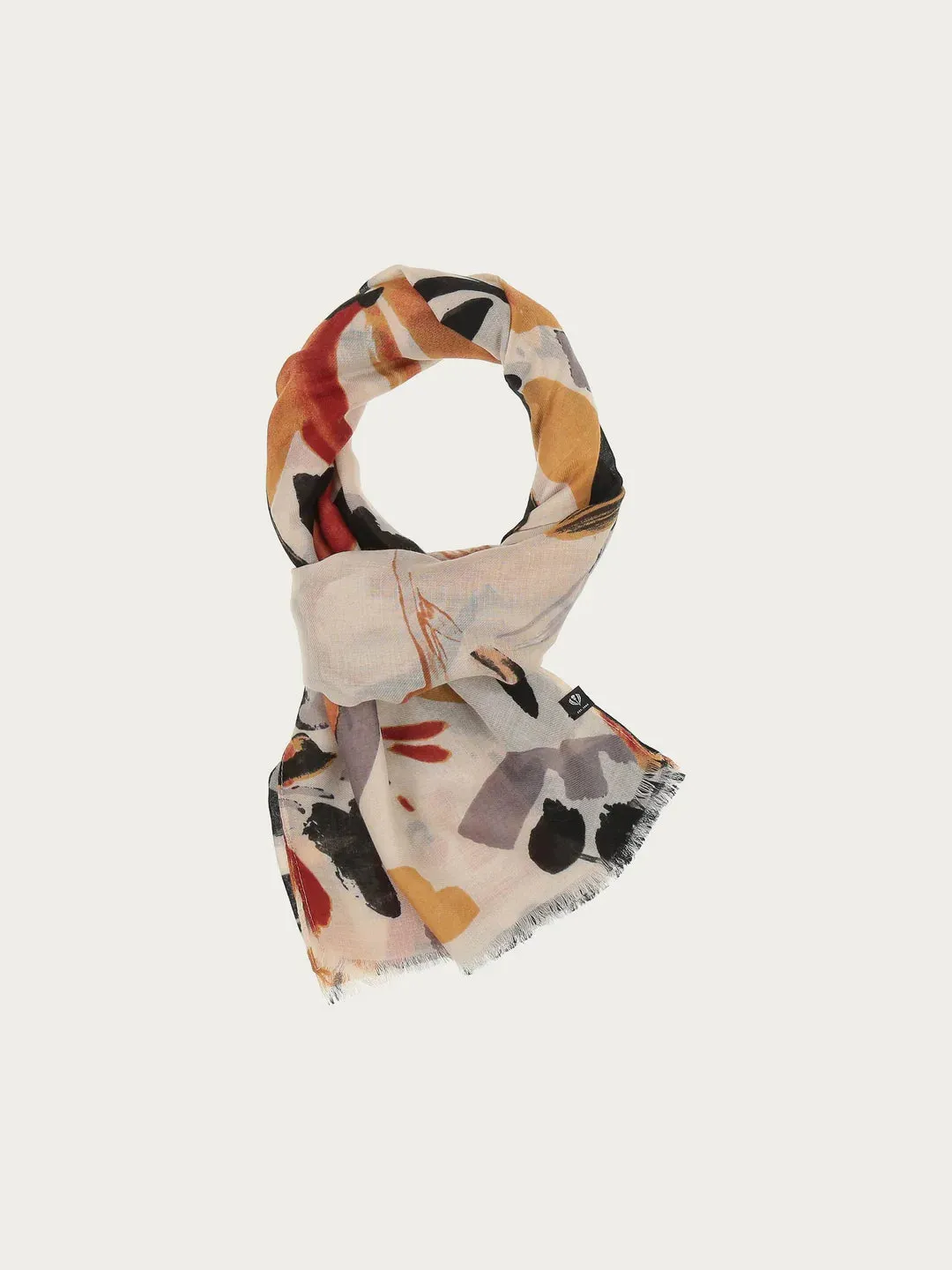 Fraas Sustainability Edition - Scarf With Abstract Floral Design