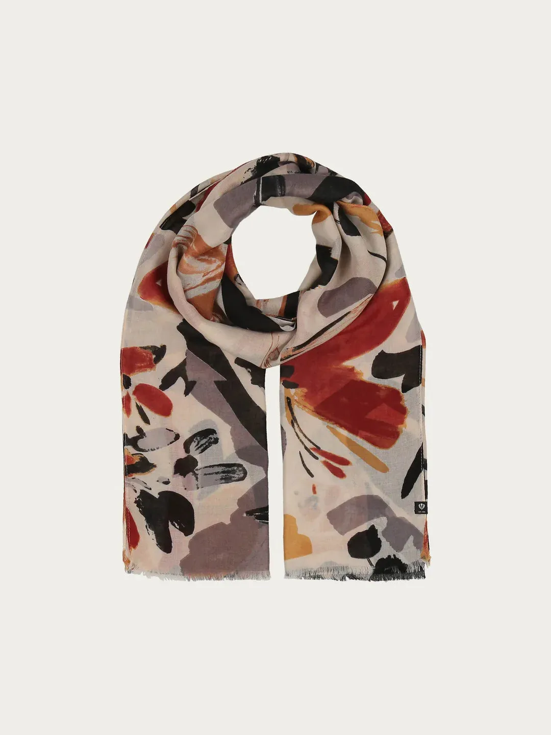 Fraas Sustainability Edition - Scarf With Abstract Floral Design