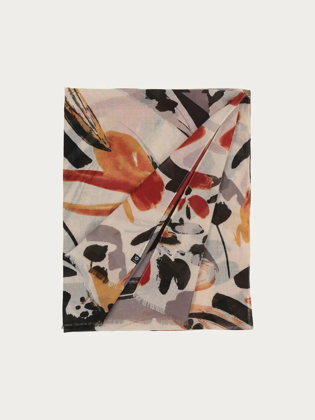 Fraas Sustainability Edition - Scarf With Abstract Floral Design