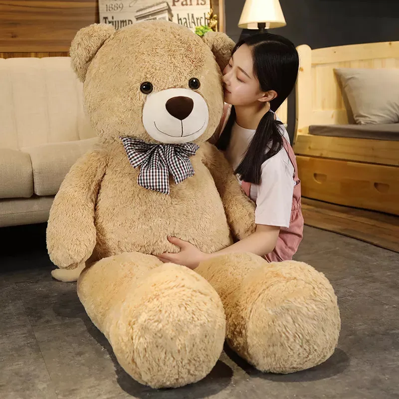 Giant Plush Teddy Bear: Soft, Cuddly, and Available in 3 Colors!