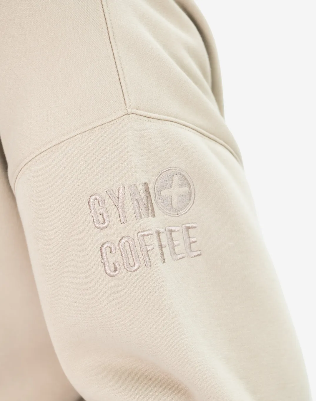 Gym Coffee Snap Collar Sierra Sweatshirt (Unisex) - Rich Taupe