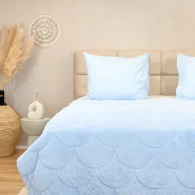 HappyDuvet - Teddy - Blue - All season Coverless duvet