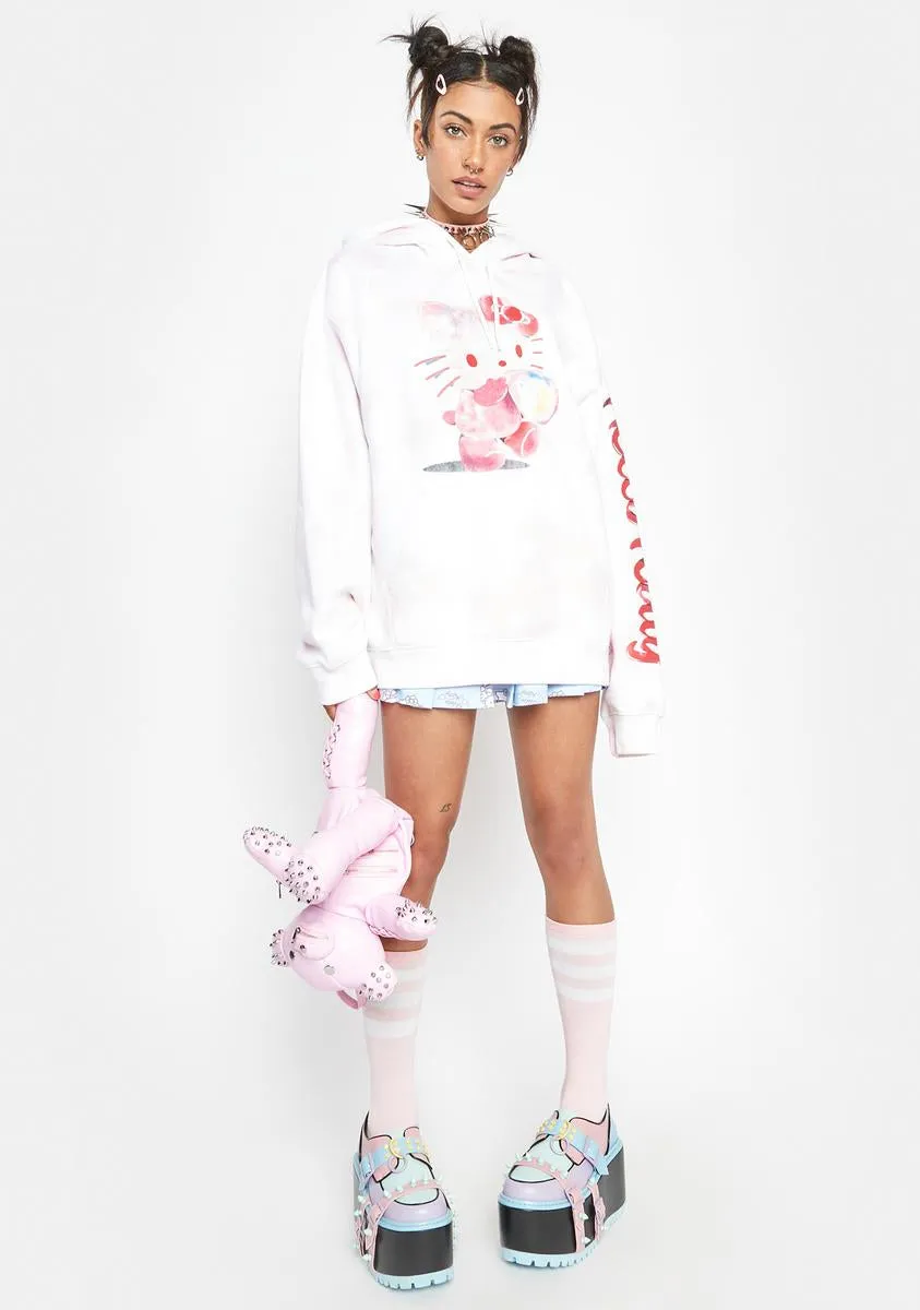 Hello Kitty Bubble Tie Dye Hoodie