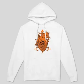 HOLD ON TO YOUR HEART ON WHITE MEN'S HOODIE