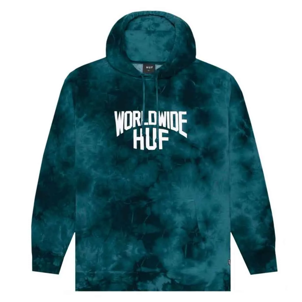 Huf Manhattan Pull over Hoodies - Deep Jungle