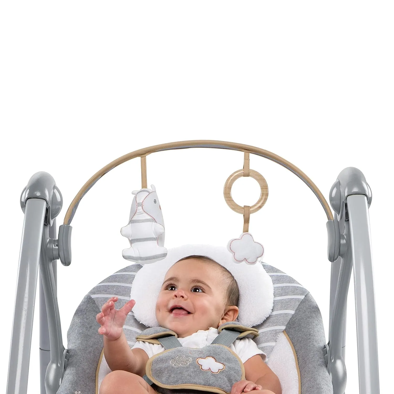 Ingenuity Portable Swing 'n Go Deluxe 5 - Bella Teddy