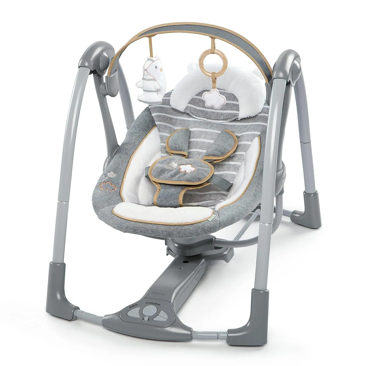 Ingenuity Portable Swing 'n Go Deluxe 5 - Bella Teddy