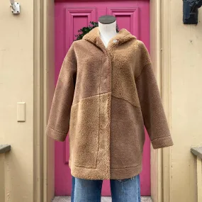 InTrend (Max Mara) brown teddy jacket size 2 NWOT