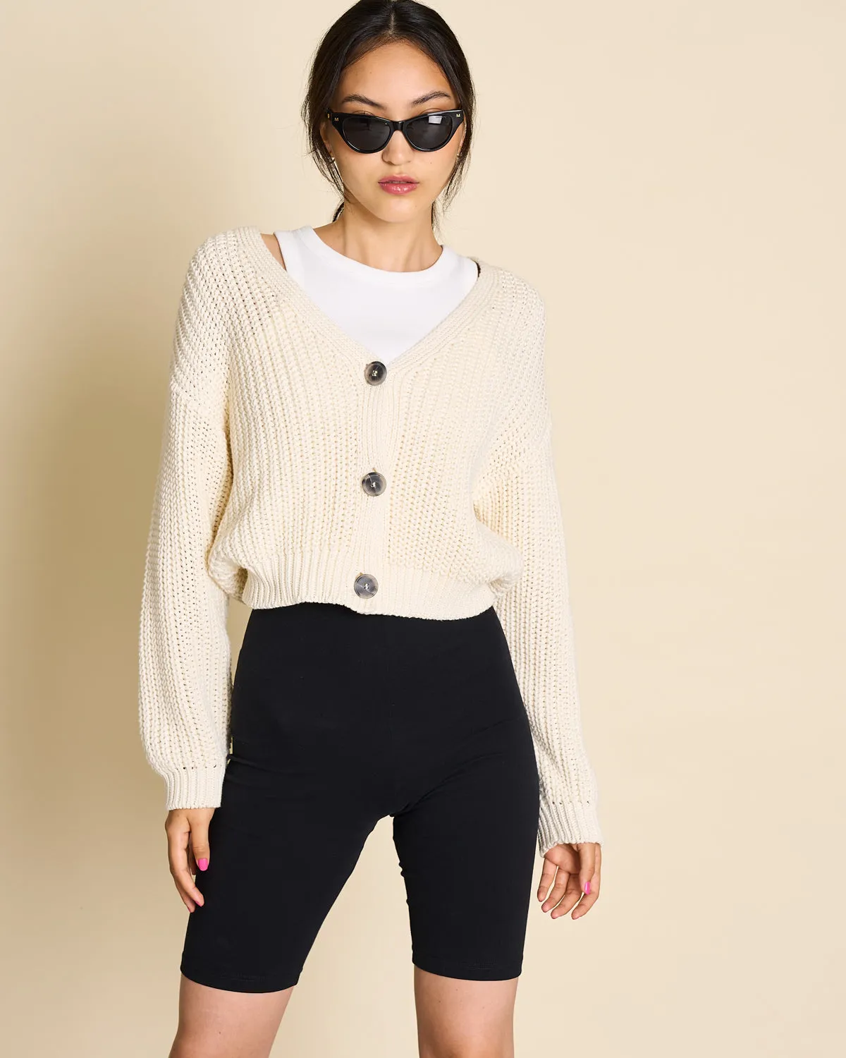 Jan n June Cardigan Lena Offwhite