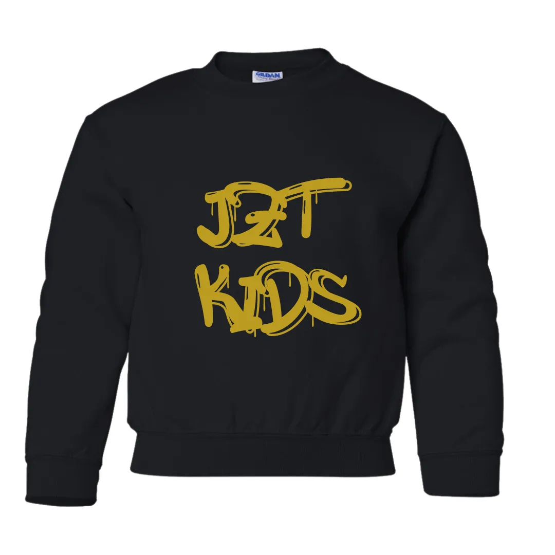 JZT KIDS Graffiti Drip Crew Neck Sweatshirt -Youth