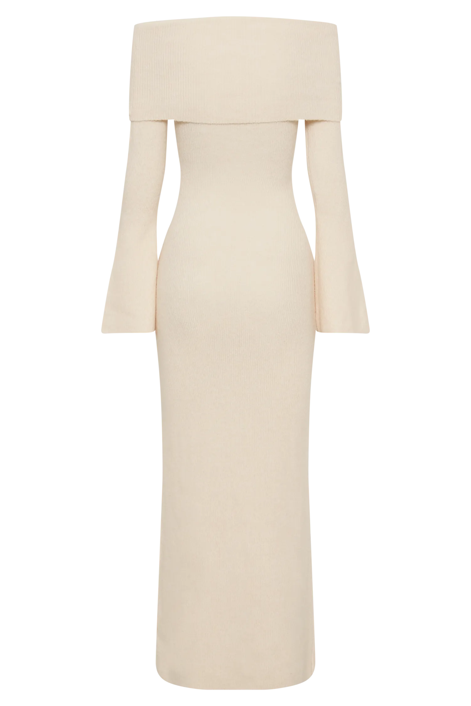 Katherine Off Shoulder Knit Maxi Dress - Ivory