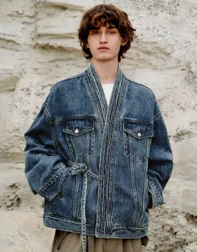 Kimono Lapel Denim Jacket