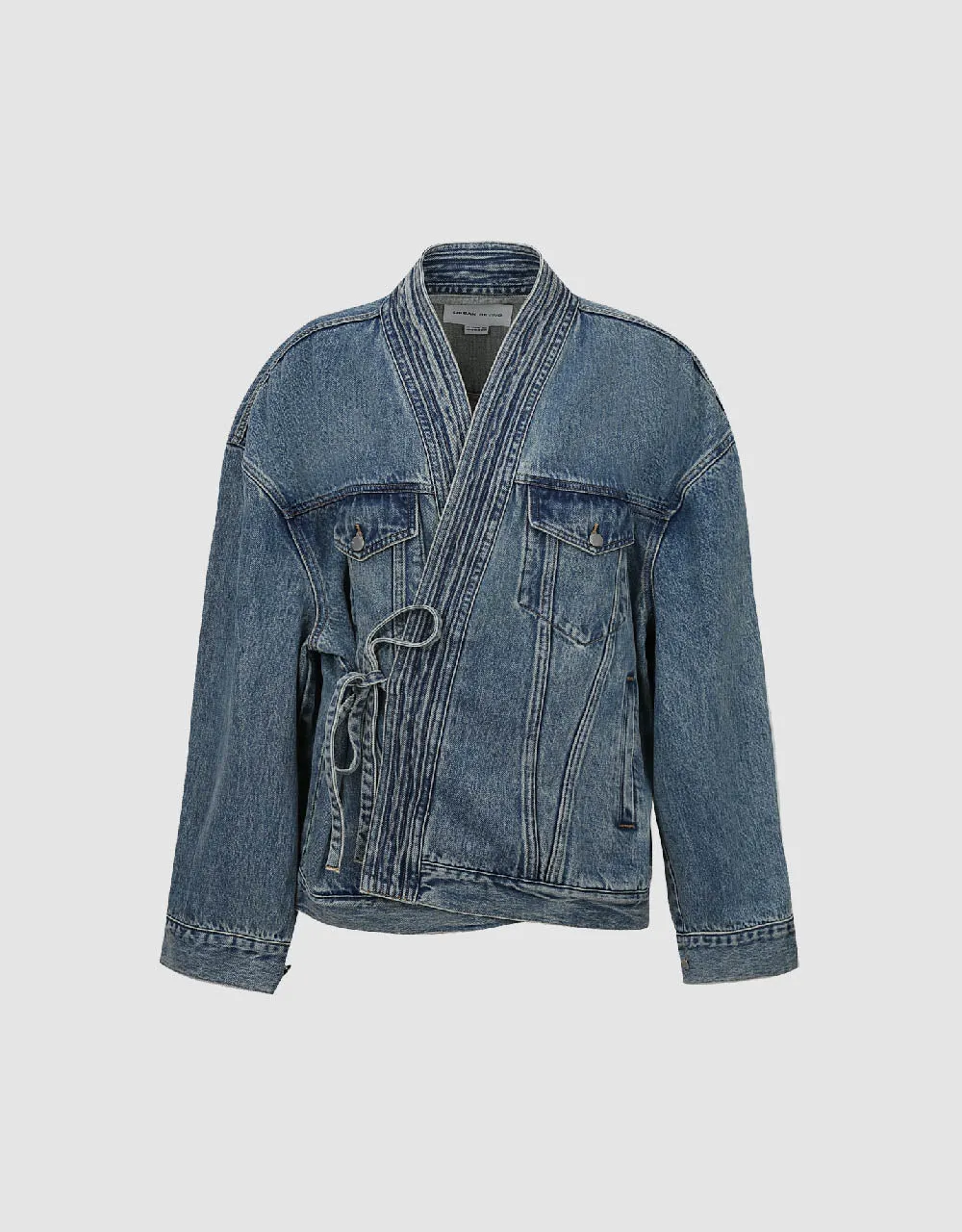 Kimono Lapel Denim Jacket