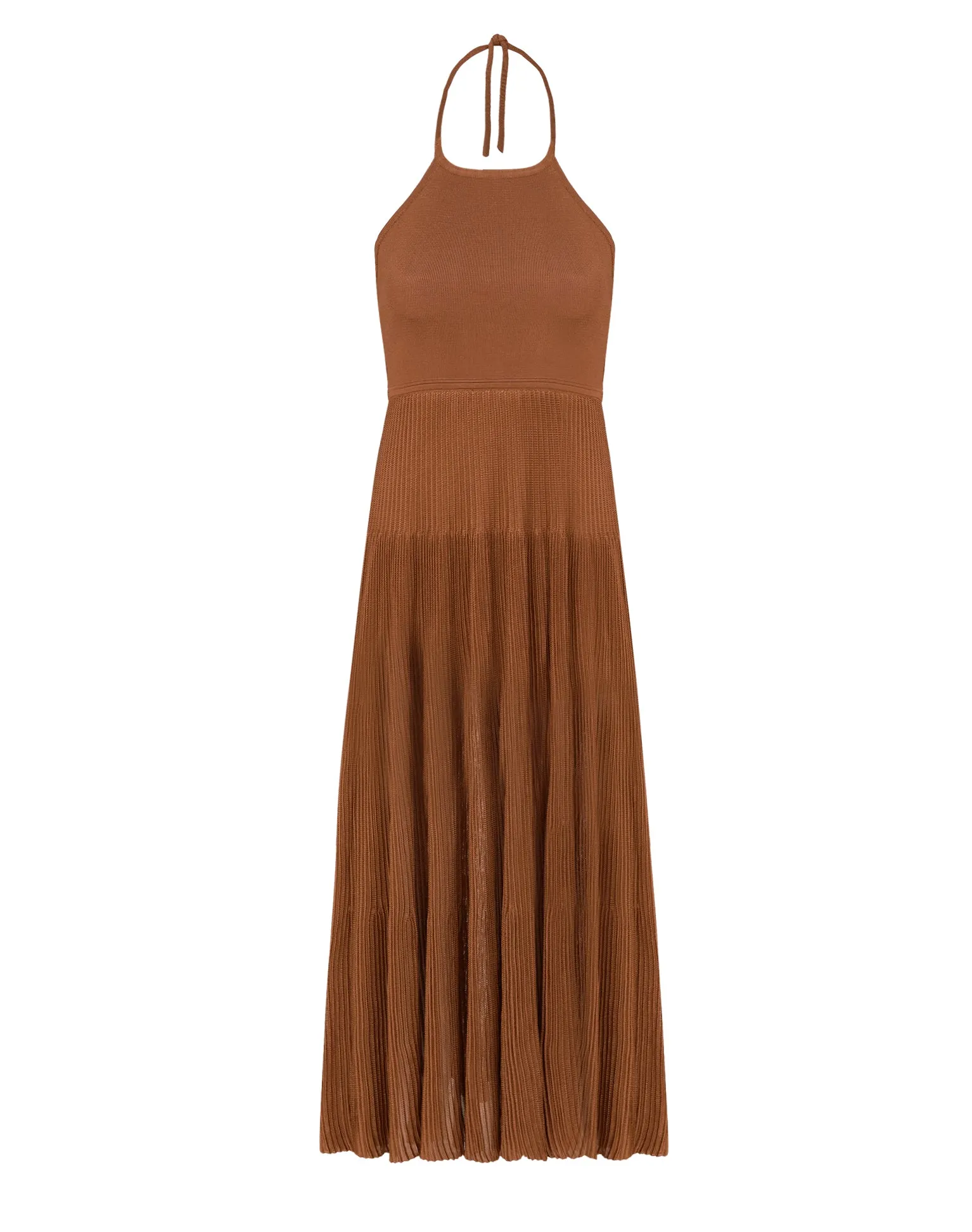 Knit Nina Long Dress - Camel