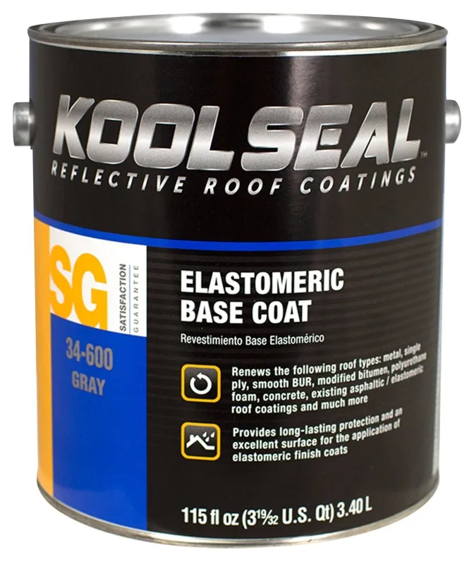 Kool Seal KS0034600-16 Elastomeric Base Coating, Gray, 1 gal, Liquid :GAL: QUANTITY: 1