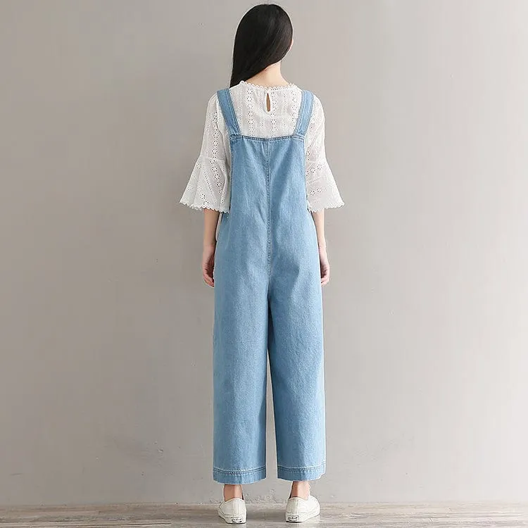 Kylie Oversized Denim Overall