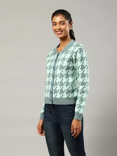 Label RITU KUMAR Grey Printed Sweater