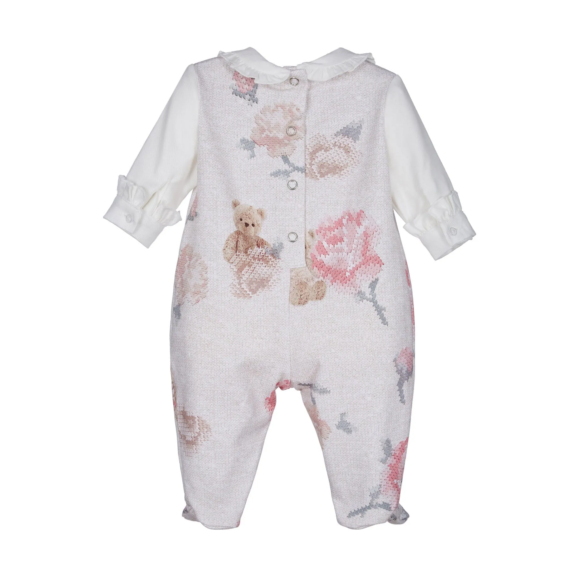 LAPIN HOUSE - Baby Teddy Rose Babygrow Set - Blush