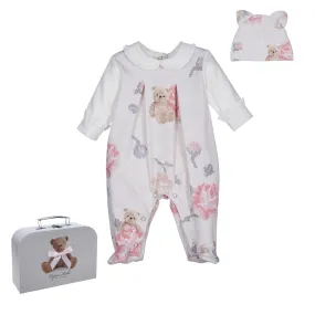 LAPIN HOUSE - Baby Teddy Rose Babygrow Set - Blush