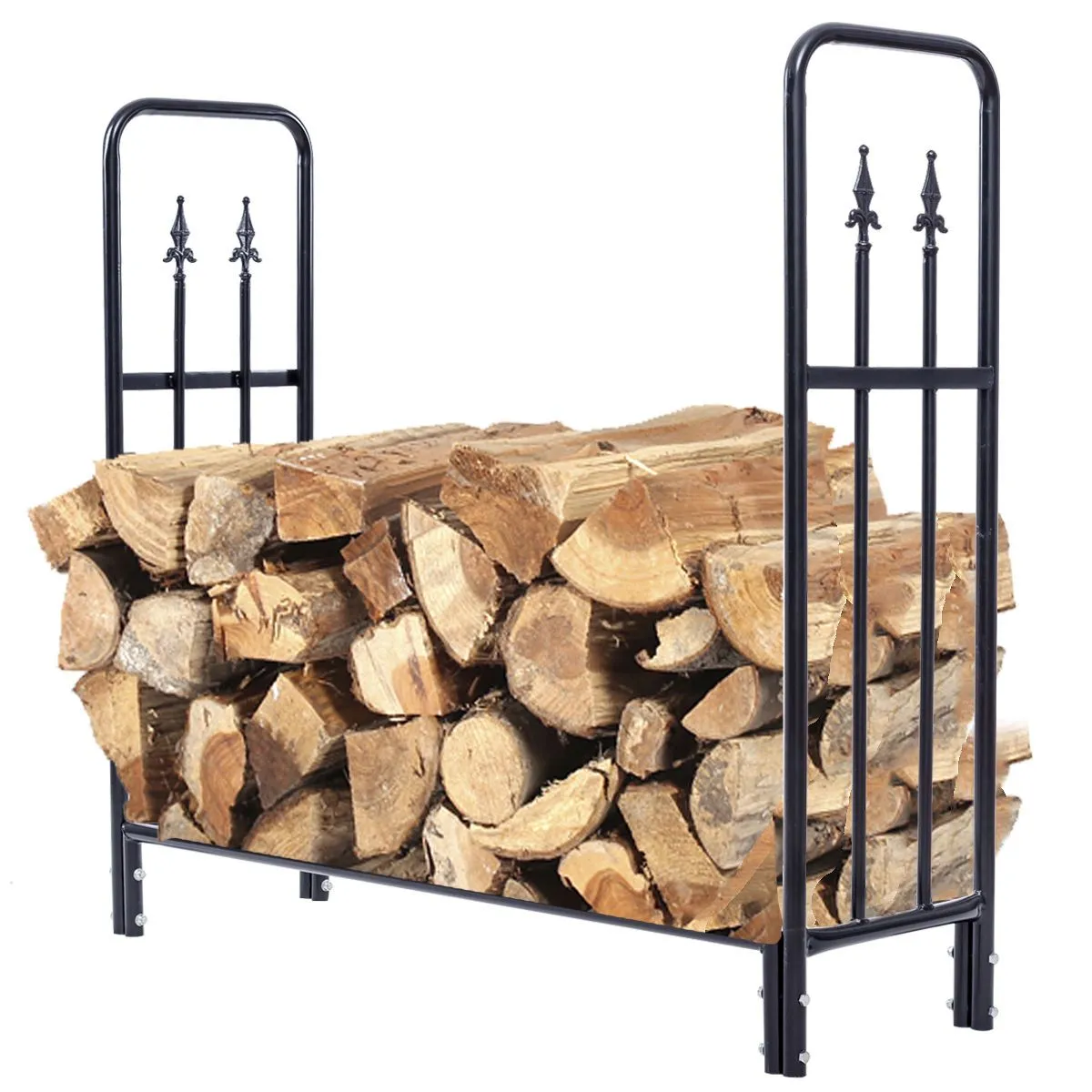 Large Firewood Holder Storage Rack 4 FT