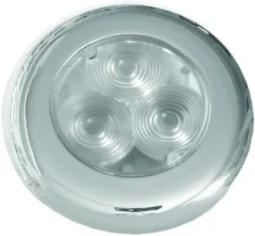 LED Cockpit / Interior Light - Circular (White light 12v), Stainless Shroud