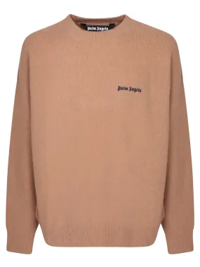 Logo on the chest camel pullover