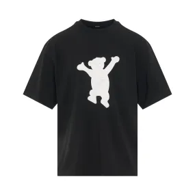 Logo Teddy T-Shirt in Black