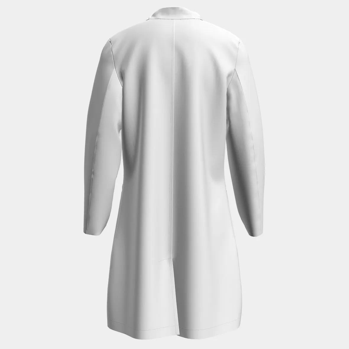 <b>PRE ORDER</b> | Women's Contrast Piping Lab Coat - Off White/Blue