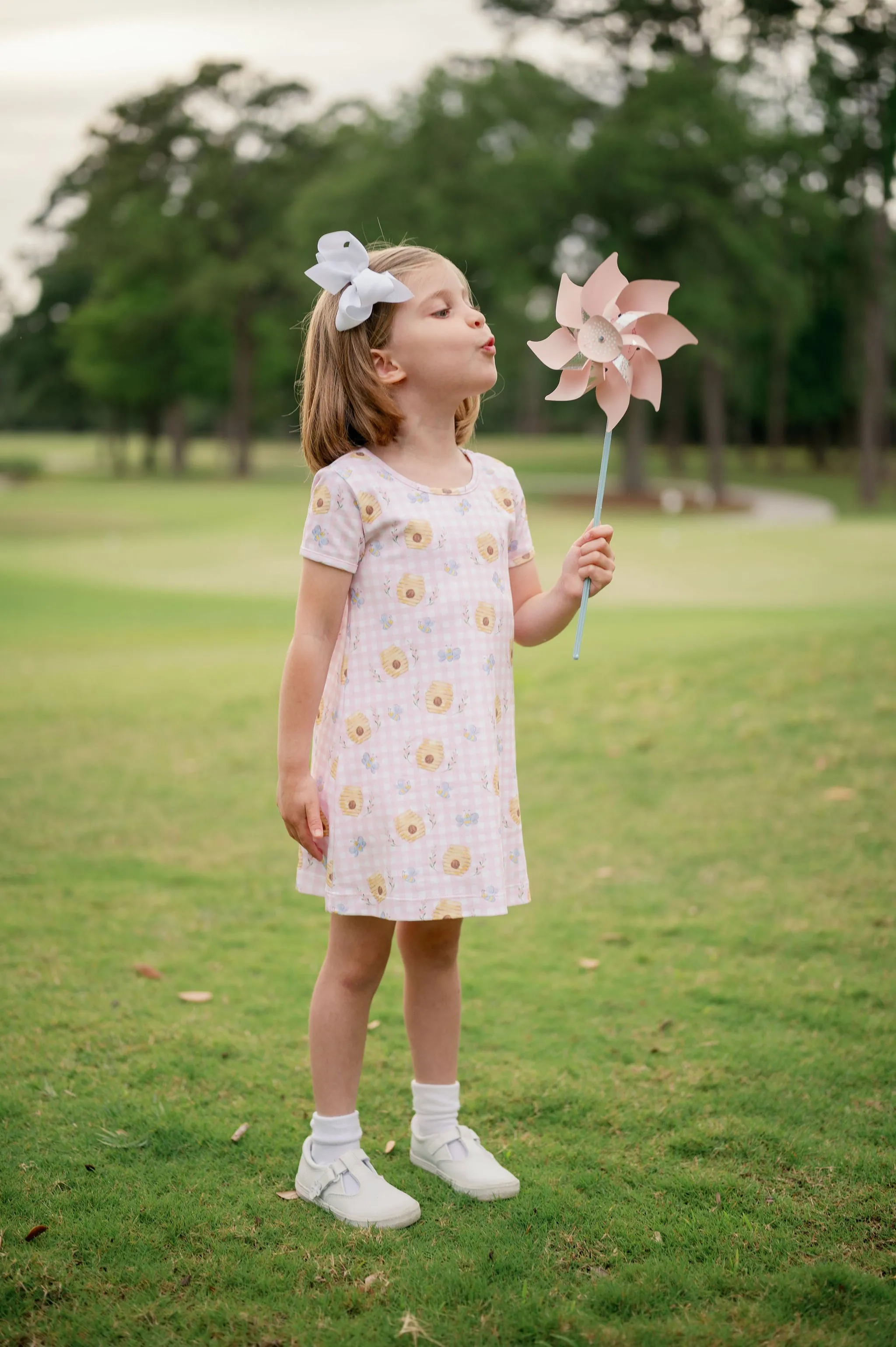 Lullaby Set Faith Dress - Honeycomb