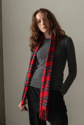 Made In Scotland Heritage Cashmere Scarf - Official Royal Stewart