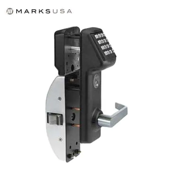 Marks USA - IQ7 - LITE - Standalone Rim Exit Device Trim - Lever Set - Black