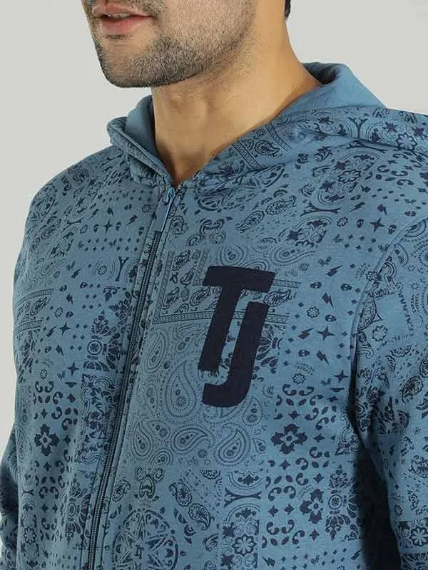 Men Printed Sweatshirt with Hoodie