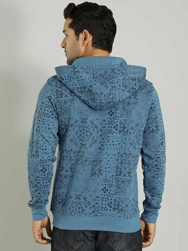 Men Printed Sweatshirt with Hoodie