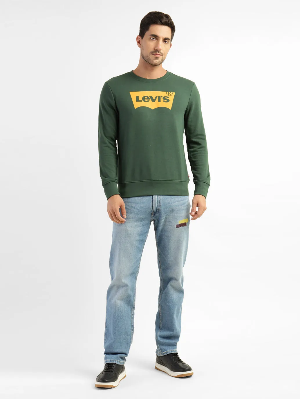 Men's Brand Logo Crew Neck Sweatshirt