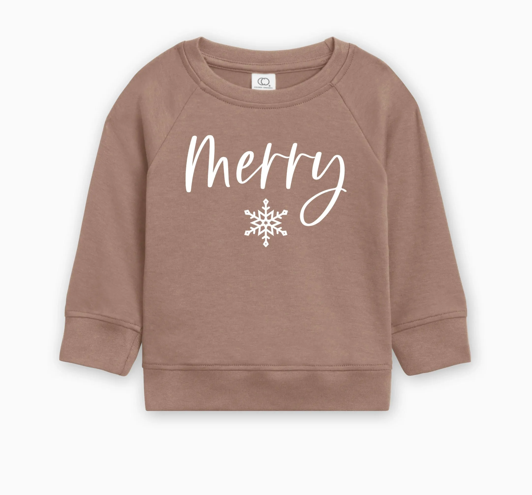 Merry Christmas Snowflake Organic Cotton Baby and Toddler Pullover