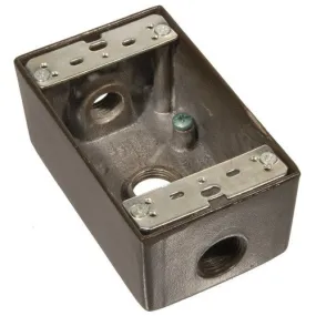 Morris Products 36004 WP Box 3-1/2 inch Holes Bronze