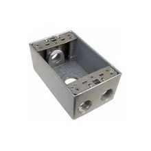 Morris Products 36030 WP Box 4-1/2 inch Holes Gray