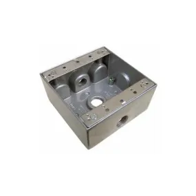 Morris Products 36210 WP 2 Gang Box 3-1/2 inch Holes Gr