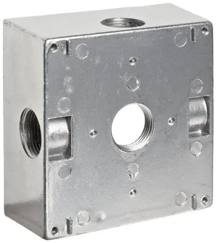 Morris Products 36280 WP 2 Gang Box 5-3/4 inch Holes