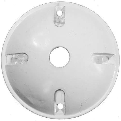 Morris Products 36812 4 inch Rnd Cover 1-1/2 inch Hole White