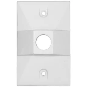 Morris Products 37312 Lamphdr Cover 1-1/2 Hole White