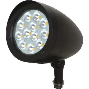 Morris Products 74666 LED Designer Bullet Flood 40W 78&deg; 5000K 120-277V Bronze