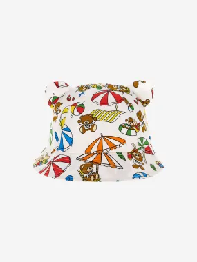 Moschino Baby Beach Teddy Hat in White